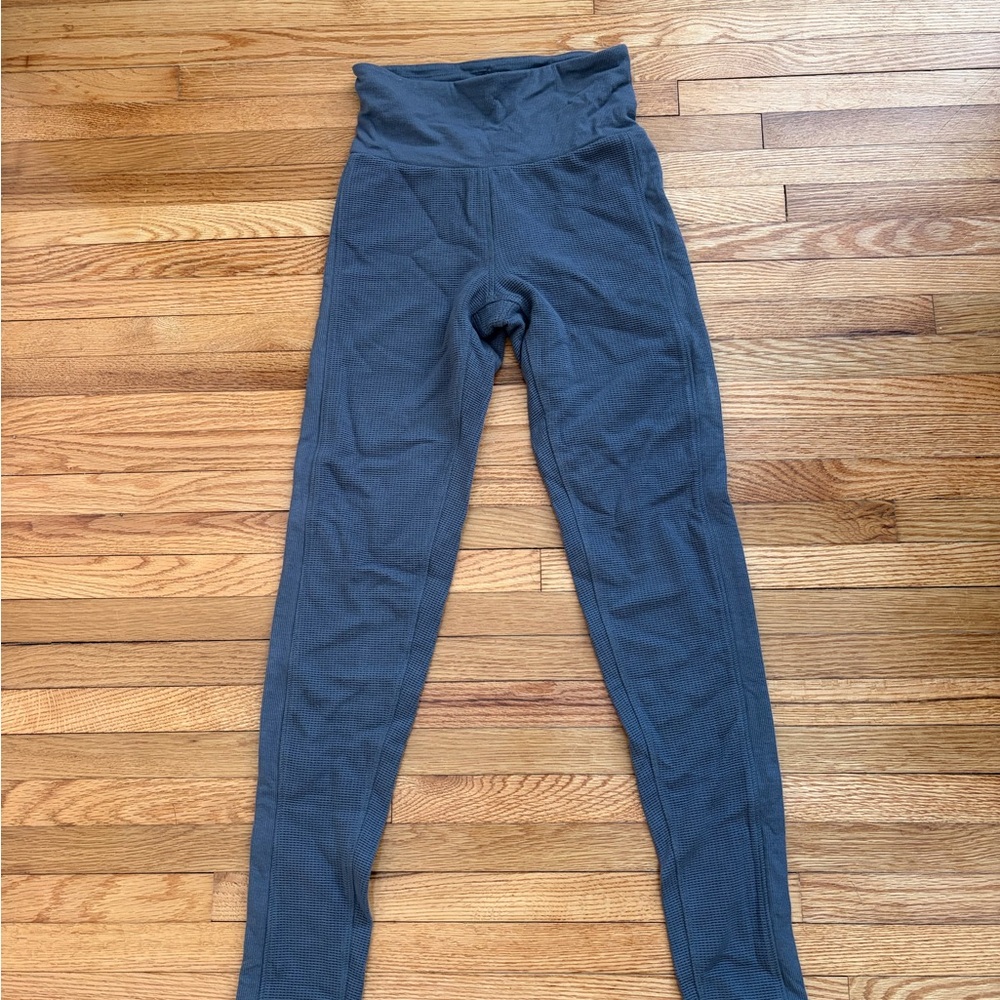 Victoria's Secret Leggings Double Waffle Knit Grey - Picture 7 of 9
